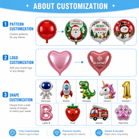 Individuelle Folienballons Bedruckte Ballons Personalisiertes Gedrucktes LOGO Form Muttertag Abschlussfeier Dekorative Werbe-Folienballons