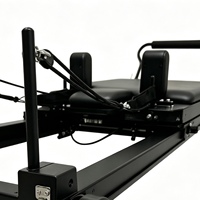 Reformer de Pilates Rétractable en Alliage d'Aluminium avec Accessoires Complets Standard et Réglage Ajustable sur un An
