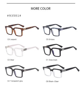 Lunettes carrées avec logo personnalisé MLM TR90 Lunettes optiques monture de lunettes masculine anti-lumière bleue - Product Image 4