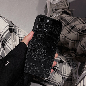 Étui de téléphone portable tendance pour iPhone 16 Pro Max, Chrome Apple 12 13 14 15 Plus, coque 17 Air Cross, couverture intégrale, vente en gros - Product Image 2