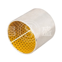 Roulement cylindrique en aluminium bronze glacier du fabricant OEM SF-2 bagues de support coulissantes en acier POM lubrification à l'huile de graisse