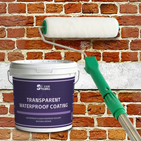 Revêtement liquide transparent anti-âge résistant au soleil, imperméable, à application au pinceau, scellant monocomposant pour façade murale extérieure