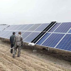 Robot de nettoyage de panneaux solaires semi-automatique personnalisé B12, machine de nettoyage de panneaux solaires à double brosse à 40 degrés - Product Image 4