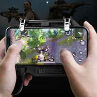 Manette de Jeu Mobile SR 2000 mAh avec Gâchette et Ventilateur de Refroidissement pour PUBG, Compatible iPhone et Android