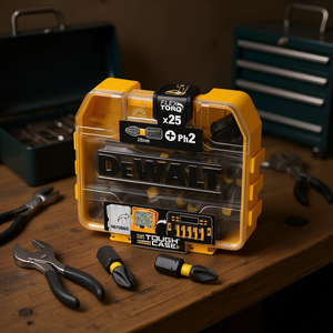 Jeu de tournevis Dewalt Flex Torq 25 mm Ph2 25 pièces avec étui de rangement robuste - Product Image 3