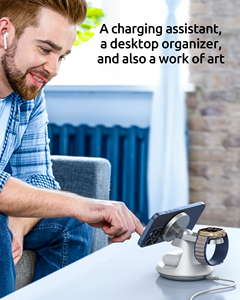 Gadget Inteligente 2025 Novos Produtos Populares Tecnologia 3 em 1 Carregador Sem Fio Carregador Sem Fio para Smartphone - Product Image 5