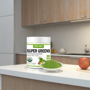 Poudre de superaliments verts vert herbe - Biologique, soutien à la digestion et à l'immunité, usage adulte - Product Image 3