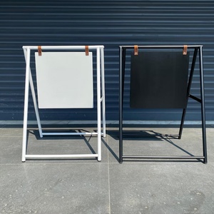 Custom Pavement Changeable Message <b>Swinging</b> Sidewalk Sign Metal Powder Coated Advertising Board Outdoor Shop Stand a <b>Frame</b> Sign - Product Image 5