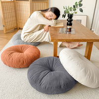 Coussin de sol Tatami épaissi, coussin de siège capitonné personnalisé pour chaise de bureau, coussin de yoga rond en coton