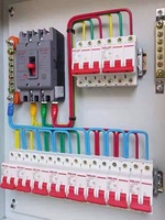 Boîtier de distribution en acier laminé à froid personnalisé, ensemble complet, petit, triphasé, quatre fils, panneau de commande d'éclairage domestique IP54