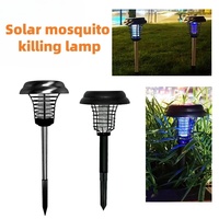 Lampe solaire à LED de jardin 2 en 1 IP65 pour l'extérieur, alimentée par l'énergie solaire, anti-insectes et anti-moustiques, pour l'intérieur et l'extérieur.