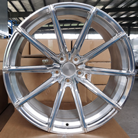 Jantes monobloc forgées 5x114.3, finition argent brossé, multi-branches concaves, 18-22 pouces, pour BMW, Land Rover, Rolls-Royce, Nissan