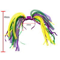 Serre-tête Mardi Gras, Accessoires de Carnaval, Serre-tête Lumineux LED, Chapeau Lumineux Nouveauté, Fournitures de Fête Mardi Gras