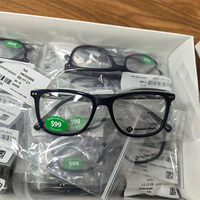 Promotion entrepôt : Montures de lunettes en acétate de marque originale, prêtes à être expédiées, stock mixte aléatoire, montures de lunettes en acétate pour hommes et femmes