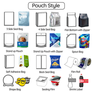 Thực phẩm có thể khóa lại túi nhôm lá đứng lên Túi khô Cookie đồ ăn nhẹ túi zip 3.5g Túi Mylar - Product Image 4