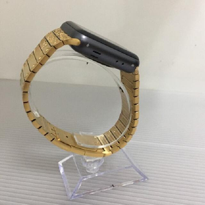 Correa <span class=keywords><strong>de</strong></span> Reloj <span class=keywords><strong>de</strong></span> Lujo para <span class=keywords><strong>Apple</strong></span> <span class=keywords><strong>Watch</strong></span> Series Universal con Banda Metálica, Logotipo Grabado Profundo, Artesanía Exquisita, Correa <span class=keywords><strong>de</strong></span> Reloj Dorada - Product Image 6