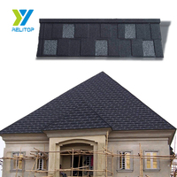 Tôles d'aluminium pour la construction, type de fixation points gris-noirs, tuiles de toit en acier revêtues de pierre naturelle de Chine, bardeaux composites modernes