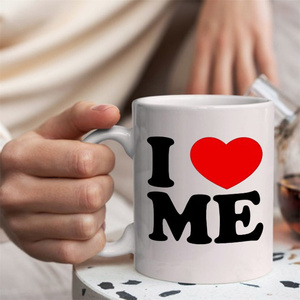<span class=keywords><strong>Taza</strong></span> de Café de Cerámica Personalizada con Diseño '<span class=keywords><strong>I</strong></span> <span class=keywords><strong>Love</strong></span> <span class=keywords><strong>Me</strong></span>', Blanca, para Amigos, Profesores, Colegas, Hermanos, Regalos de Cumpleaños - Product Image 3