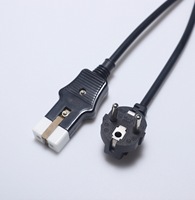 Cable de alimentación resistente al calor con enchufe europeo de 2 pines a acoplador plano de 2 orificios, compatible con vaporizador de ropa de Filipinas, cable de repuesto