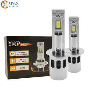Phares LED M2P PRO 80W H7 pour voiture, ampoules LED H1 H4 H19 H7 H18, phares LED 9005 9006 9012 H4 H3 CSP 3570, feux de brouillard LED pour voiture - Product Image 1
