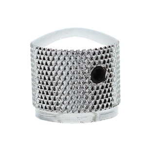 Perilla de sintonización de tono de cúpula de Metal con tornillos hexagonales, botones de Control de volumen para guitarra eléctrica, bajo, negro/cromo/dorado - Product Image 3