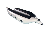 Bateau gonflable flottant FUNSEED de haute qualité, 12 pieds, 0,9 mm, en PVC, auto-gonflant, pour 2 pagaieurs