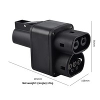 Adaptateur NACS vers CCS2 DC 300KW 400KW IP65 IP67 Connecteur de charge rapide DC En stock Convertisseur de charge VE Adaptateur de chargeur de voiture