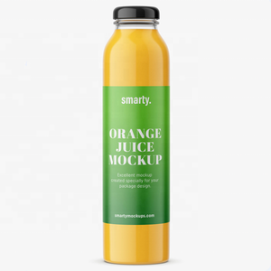 Chai thủy tinh tròn và trong suốt để uống sữa Kombucha sữa cà phê có nắp kim loại hoặc Nắp nhựa có logo - Product Image 3