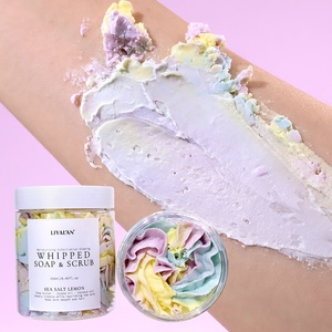 Sapone montato in fabbrica la rasatura personalizzata ammorbidisce la pelle liscia per la cura del corpo sale marino vegano sapone montato <span class=keywords><strong>al</strong></span> <span class=keywords><strong>limone</strong></span> - Product Image 5