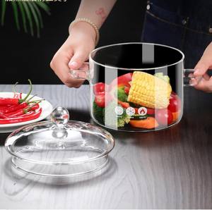 Ensemble de casseroles en verre résistant à la chaleur pour pâtes, soupes, lait, sain pour la nourriture des bébés, sans plomb - Product Image 2