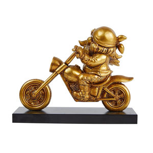 Sculpture de cavalier de moto en résine pour hommes père mari <span class=keywords><strong>grand</strong></span>-père rétro statue cool et inspirante figure d'amant de cavalier - Product Image 1