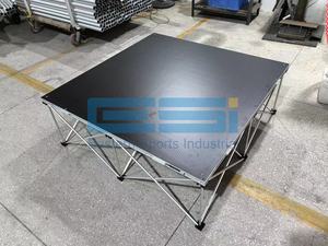 ESI Sistema de escenario elevador de aluminio modular portátil más popular Capacidad de carga de 500Kg Instalación rápida Marca personalizada para el comercio - Product Image 2