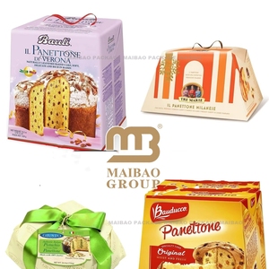 Scatole all'<span class=keywords><strong>ingrosso</strong></span> per dolci da asporto, Panettone classico italiano, Confezioni rotonde per cupcake in carta personalizzabili - Product Image 3
