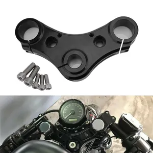 CNC de Alumínio Da Motocicleta Superior Top Braçadeira Árvore Triplo Para Harley Sportster X48 48 XL1200 grampos 2010-2015