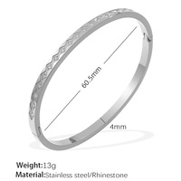 Bracelet de luxe en gros, accessoires de mode de haute qualité, bijoux, bracelet en acier inoxydable or rose pour femmes