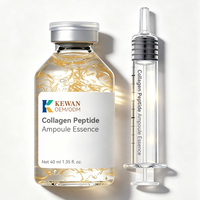 Sérum de collagène anti-âge hydratant et nourrissant, ampoule d'essence de collagène peptide pour le visage, étiquette personnalisée OEM