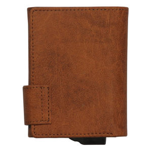 Cartera Delgada de Metal y Cuero Unisex CardHoda, con Clip Automático para Tarjetas y Dinero, Protección RFID, Forro de PU y Nylon, Diseño Personalizado - Product Image 4