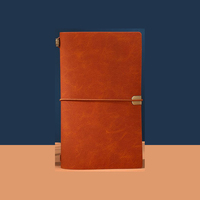 Carnet de notes portable mini en cuir PU vintage PQ, couverture souple ou rigide personnalisable en tissu écologique, impression de livre à couverture plate