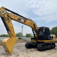 Excavatrice Caterpillar 320D2L d'occasion à châssis long, réservoir de carburant 410L, accessoires personnalisés, multiples conditions de vente, 323 325 disponibles