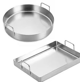 Bandeja Redonda para Hornear de Acero Inoxidable de Grado Alimenticio, Bandeja Metálica Resistente con Superficie de Espejo para Hornear Pasteles y Pizzas - Product Image 2