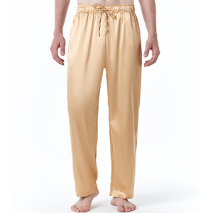 Alta qualità da <span class=keywords><strong>uomo</strong></span> estate <span class=keywords><strong>uomo</strong></span> <span class=keywords><strong>pigiama</strong></span> in raso di seta pantaloni corti e lunghi <span class=keywords><strong>pigiama</strong></span> pantaloni Lounge morbidi pantaloni del <span class=keywords><strong>pigiama</strong></span> - Product Image 4