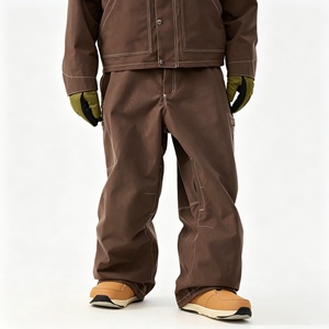 Pantalones <span class=keywords><strong>de</strong></span> Esquí para Hombre, Estilo Holgado, con Bloques <span class=keywords><strong>de</strong></span> Color, Reflectantes, Aislantes, Impermeables y Resistentes al Viento, con Logotipo Personalizado, Venta al Por Mayor OEM, Directo <span class=keywords><strong>de</strong></span> Fábrica - Product Image 3