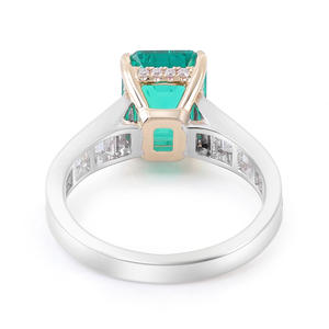 Bague de couple originale coréenne en or 18 carats, bijoux fins personnalisés Qi Song, pour mariage, banquet, fiançailles, pour femmes - Product Image 3