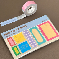 Bloc de Notas Autoadhesivo de Color Pastel, Superficie Mate Suave, para Tomar Notas en Clases, Kit de Grabación para Viajes