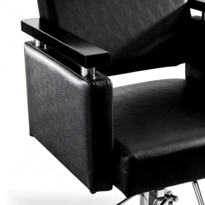 Sillas de Barbería Tradicionales con Bomba Hidráulica de Alta Resistencia, Reposapiés Ajustable y Base Cuadrada Duradera - Product Image 4