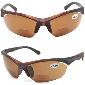 Овальные поляризованные бифокальные спортивные защитные очки для чтения для молодежи, активных мужчин и женщин