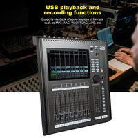 Console de mixage audio numérique professionnelle GOX-MD16 Premium 24 canaux, écran tactile, matériau métallique, WIFI, enregistrement USB, personnalisable