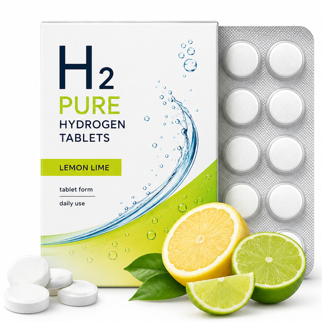 New H2 Pure Hydrogen Tablets 8 Ppm Rapid Dissolving Energy Boost Metabolism Support Cell Hydration Detox Liver Health