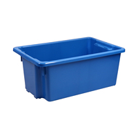 Conception de boîte solide emboîtable de boîte de stockage de plateau de poisson en plastique robuste pour les activités du marché de Fishport