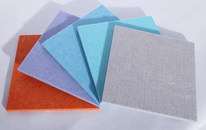 Siêu chống cháy tiếng ồn hủy bỏ sợi polyester vật nuôi cảm thấy âm thanh hội đồng quản trị âm thanh hấp thụ tường tấm trang trí - Product Image 5